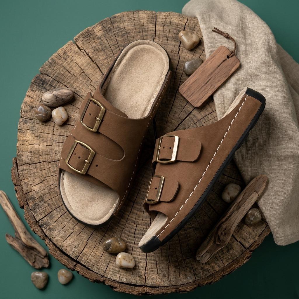 Retro : Premium Suede Sandal - Image 5