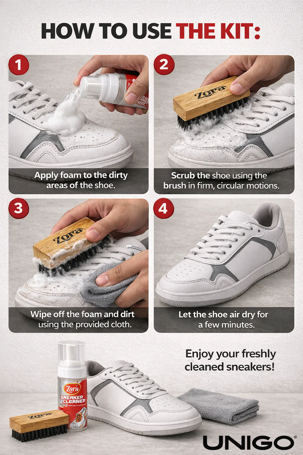 Unigo X Zora : Footwear Cleaning Kit - Image 7