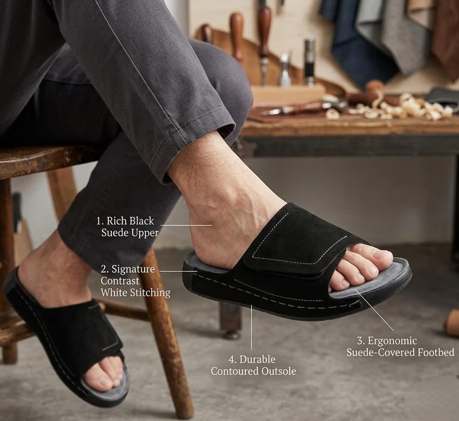 Velar : Premium Suede Sandal - Image 15